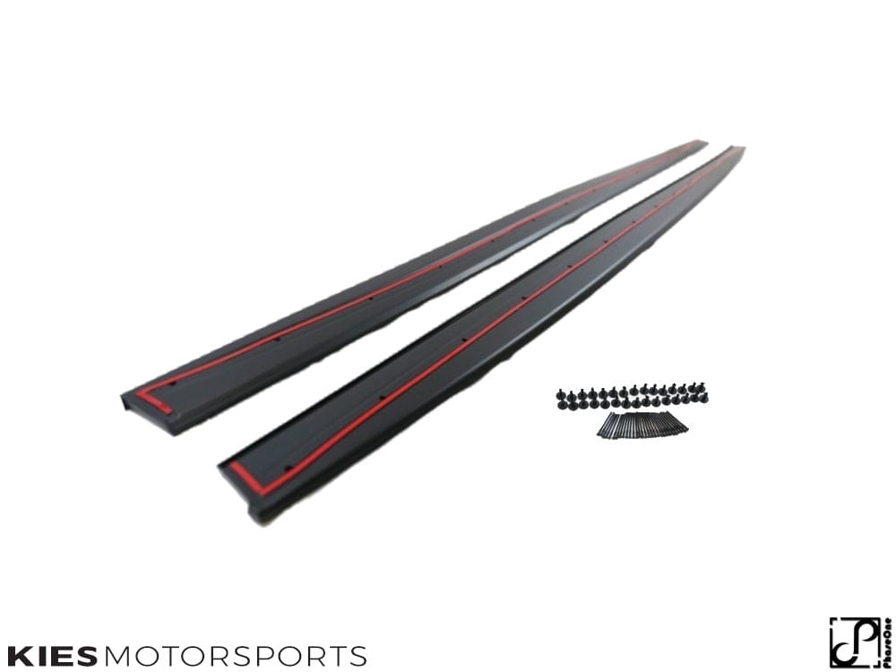 Kies Motorsports — front angle view of 2014+ BMW 4 Series (F32) M Performance Style Side Skirt Extensions Main image