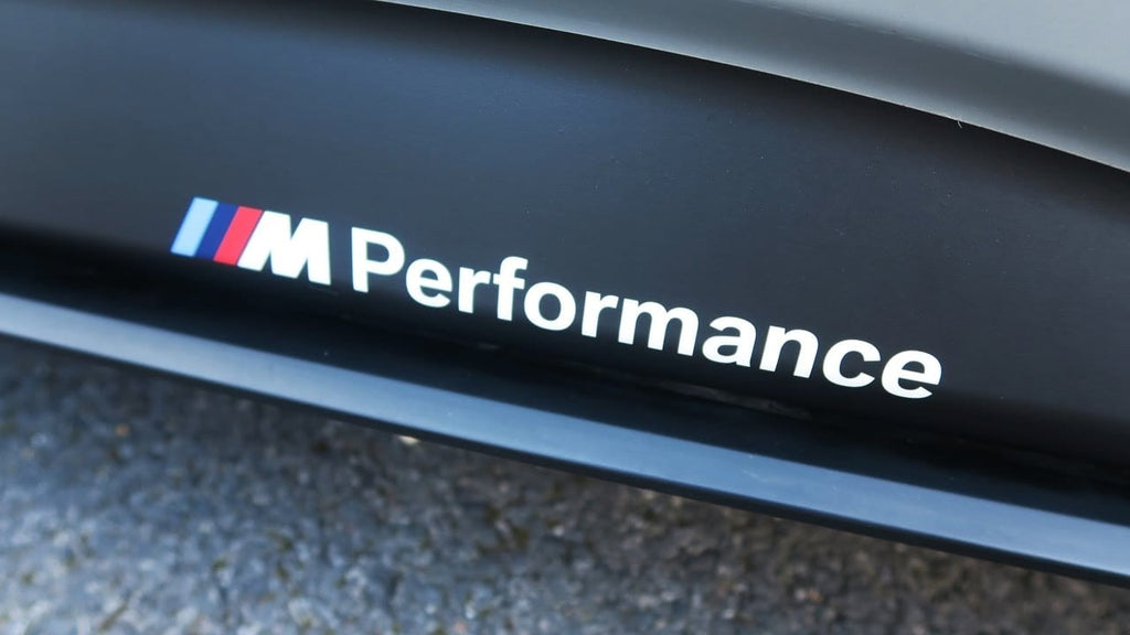 Kies Motorsports — rear angle view of 2014+ BMW 4 Series (F32) M Performance Style Side Skirt Extensions
