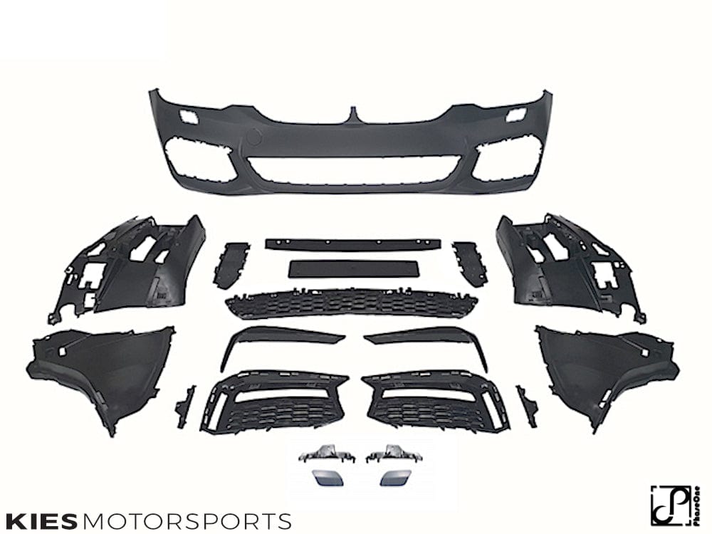 For BMW G30 / G31 Performance M-Sport bumper spoiler, black
