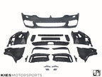 Kies Motorsports — detailed texture shot of 2017-2020 BMW 5 Series (G30 / G31) Pre-LCI M Sport Style Front Bumper Conversion