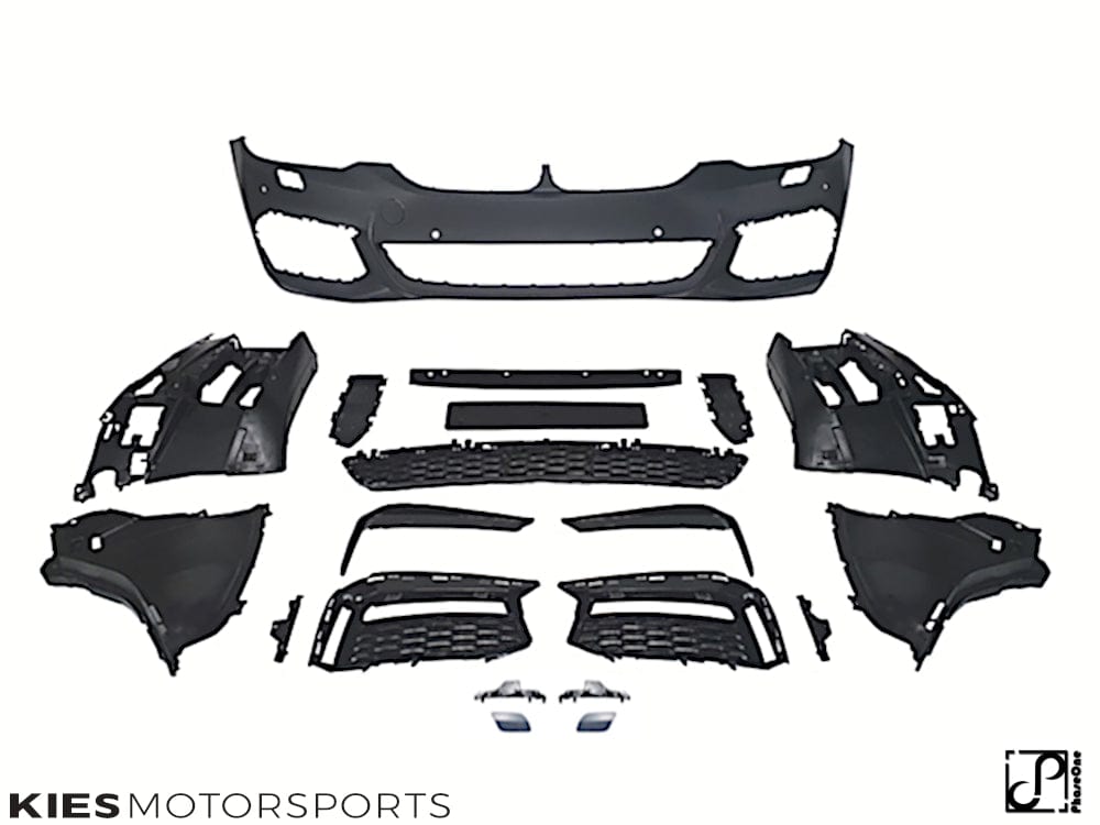 Kies Motorsports — additional view of 2017-2020 BMW 5 Series (G30 / G31) Pre-LCI M Sport Style Front Bumper Conversion