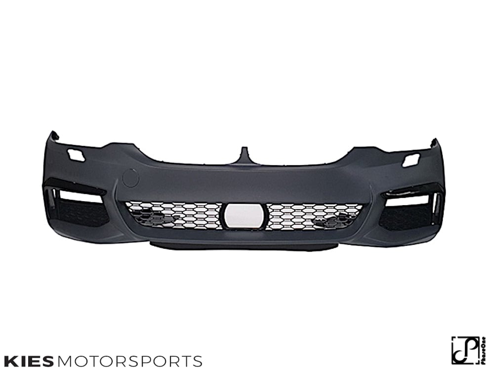 Kies Motorsports — rear angle view of 2017-2020 BMW 5 Series (G30 / G31) Pre-LCI M Sport Style Front Bumper Conversion