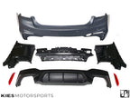 Kies Motorsports — front angle view of 2017-2020 BMW 5 Series (G30 / G31) Pre-LCI "M5 Style" Rear Bumper Conversion