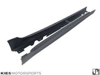 Kies Motorsports — front angle view of 2017+ BMW 5 Series (G30 / G31) "M5 & M Sport Style" Side Skirt Conversion