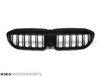 Kies Motorsports — BMW G20 dual slat kidney grille, full product view on white background, G20 fitment