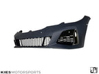 Kies Motorsports — close-up detail of 2019-2022 BMW G20 3 Series M340 /  M Sport Style Front Bumper Conversion (Pre-LCI Only) with 4 PDC