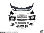 Kies Motorsports — rear angle view of 2019-2022 BMW G20 3 Series M340 /  M Sport Style Front Bumper Conversion (Pre-LCI Only) with 4 PDC