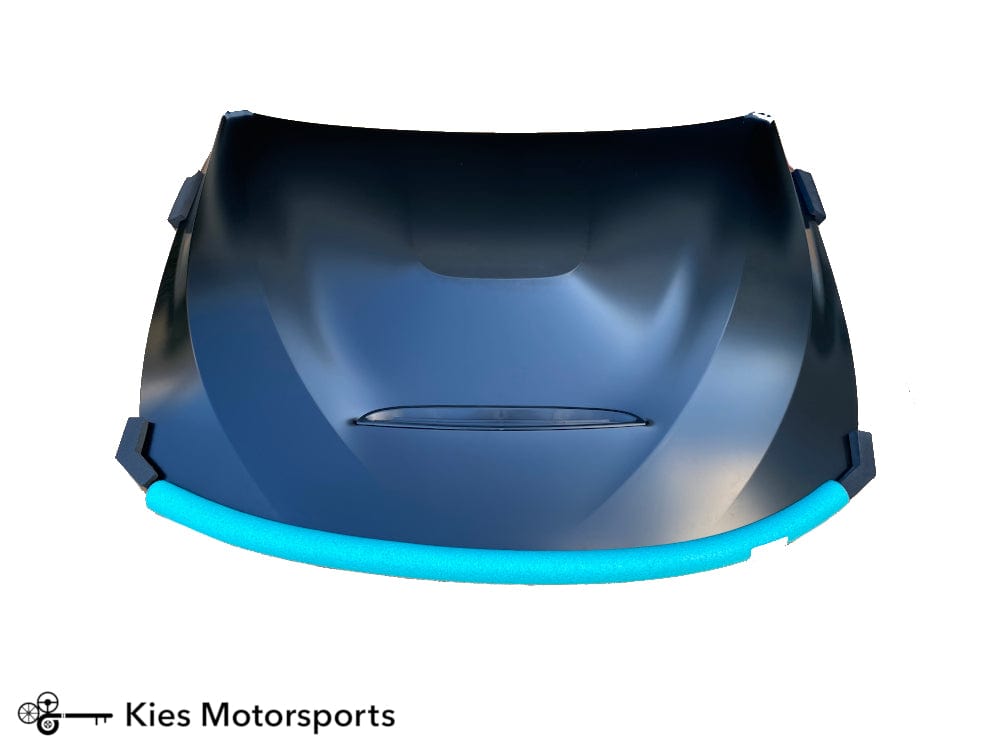 Kies Motorsports — installed on-vehicle shot of BMW 3 & 4 Series F30 / F31 / F32 / F33 / F36 Aluminum GTS Inspired Hood (Direct Replacement)
