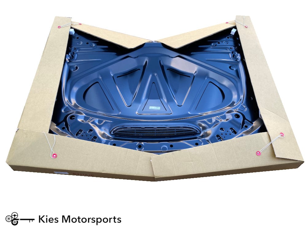 Kies Motorsports — alternate angle of BMW 3 & 4 Series F30 / F31 / F32 / F33 / F36 Aluminum GTS Inspired Hood (Direct Replacement)