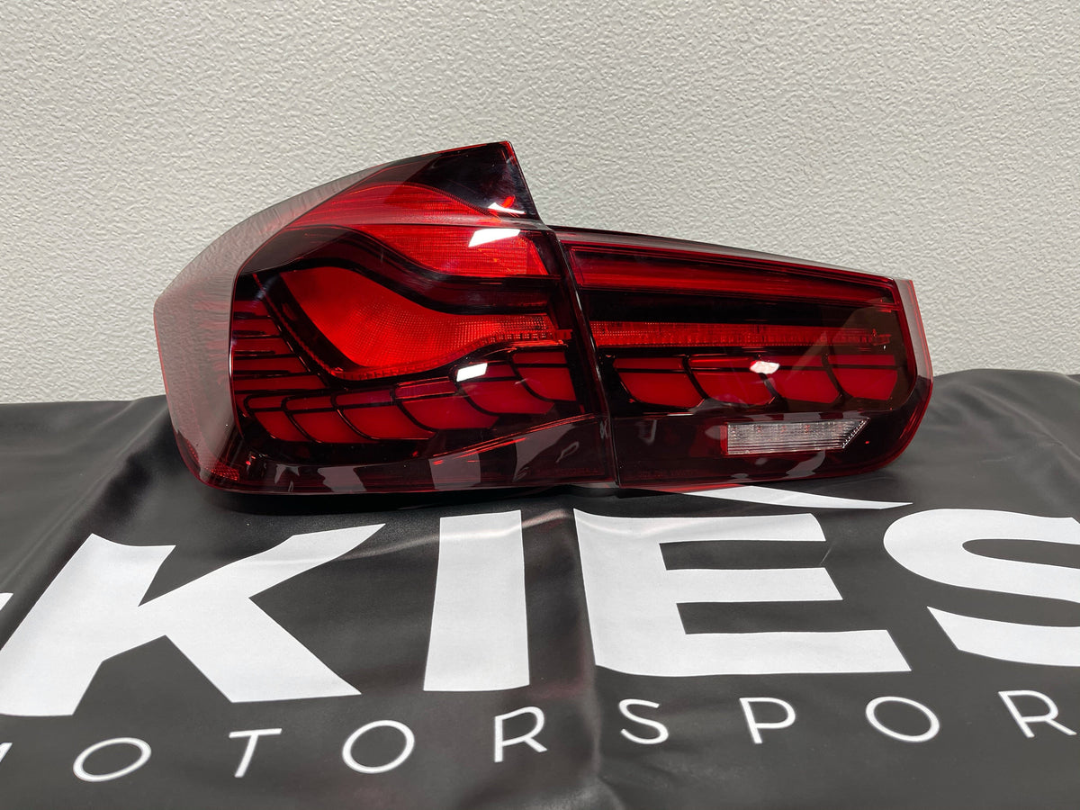 Kies-Motorsports Kies Motorsports BMW 3 Series (F30) & M3 (F80) GTS Style OLED Sequential Tail Lights SET (V2) RED