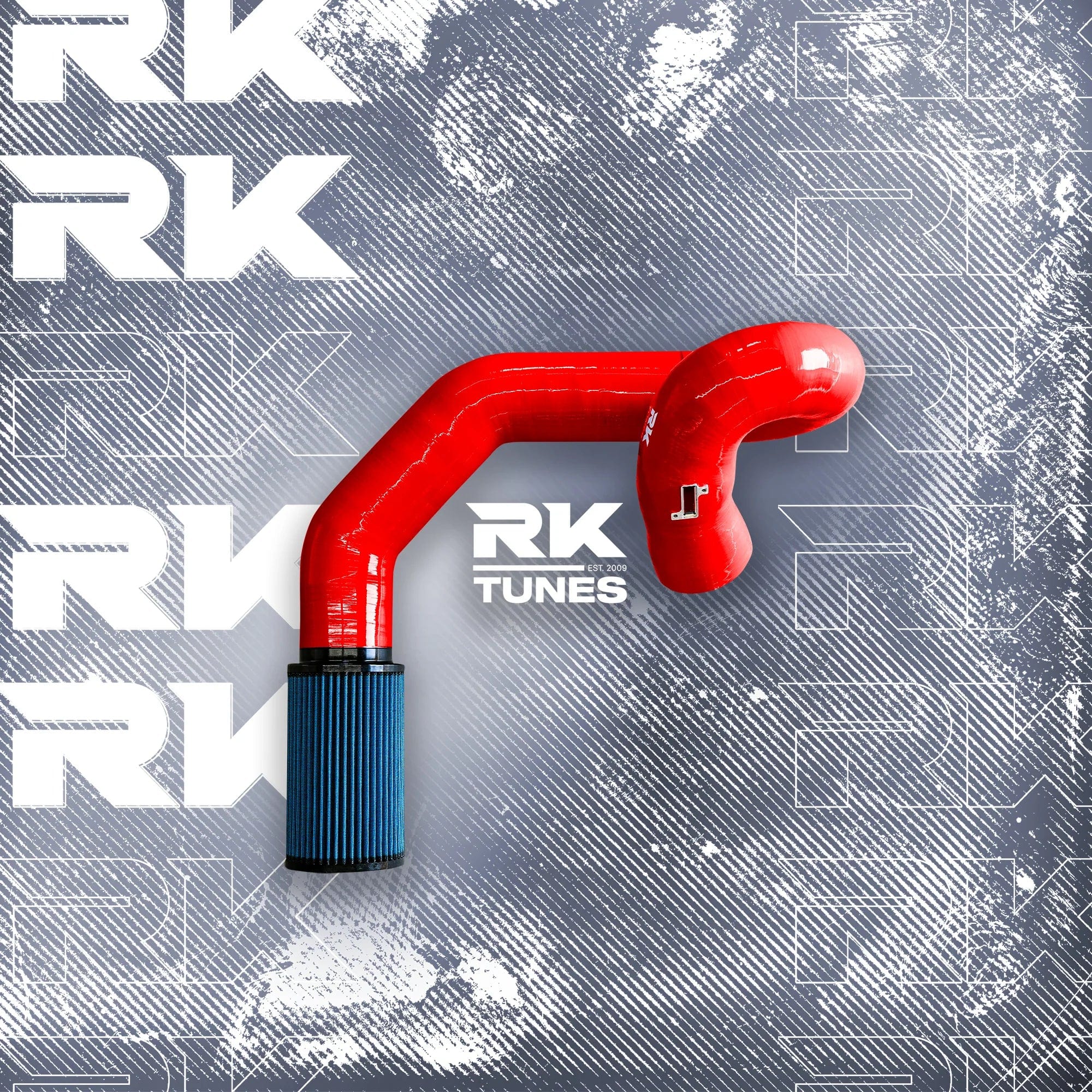 Kies-Motorsports Kies Motorsports BMW F-Series B58 Front Mount Intake Red / Blue Air Filter