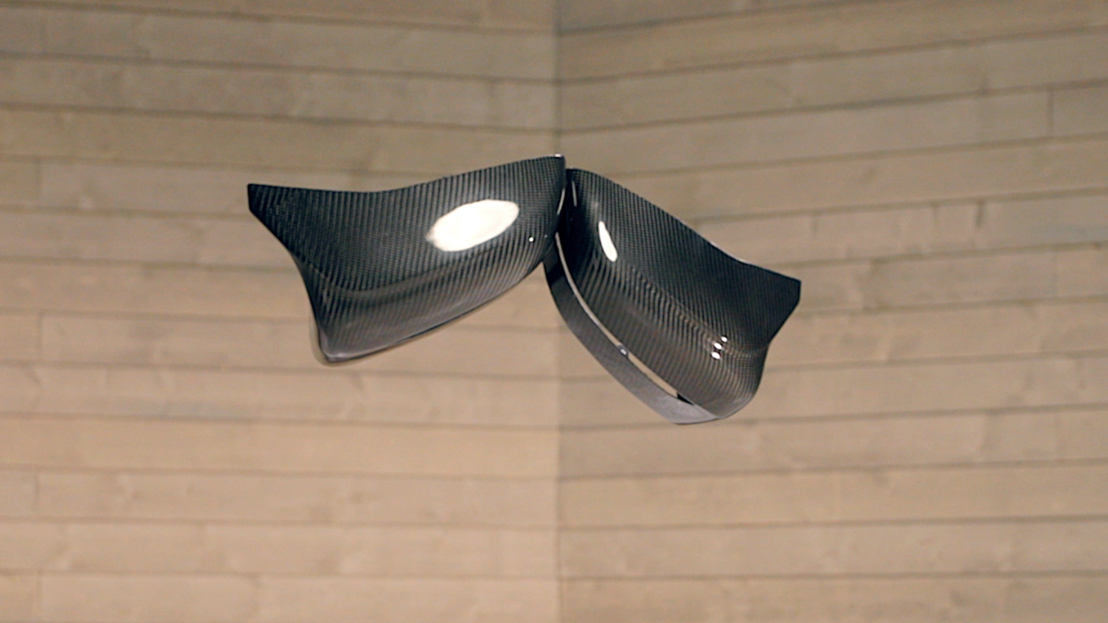 Kies Motorsports — close-up detail of BMW F90 M5 & M8 Carbon Fiber Mirror Cap Set