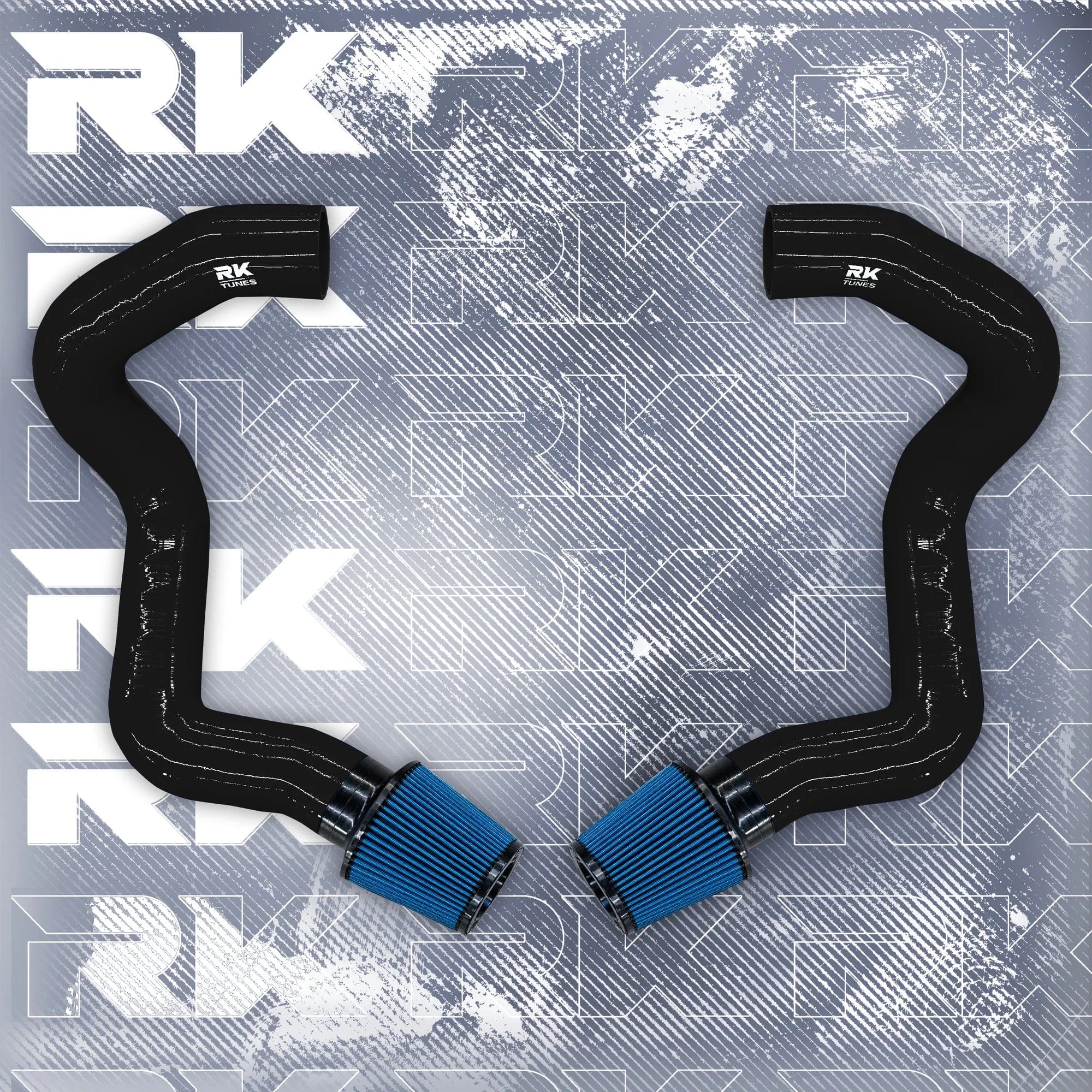 Kies-Motorsports Kies Motorsports BMW F90 M5 M8 / G30 2020+ M550i Front Mount Intakes Black / Blue Air Filter / M5/M8 Main image