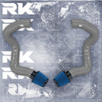 Kies-Motorsports Kies Motorsports BMW F90 M5 M8 / G30 2020+ M550i Front Mount Intakes Grey / Blue Air Filter / M5/M8