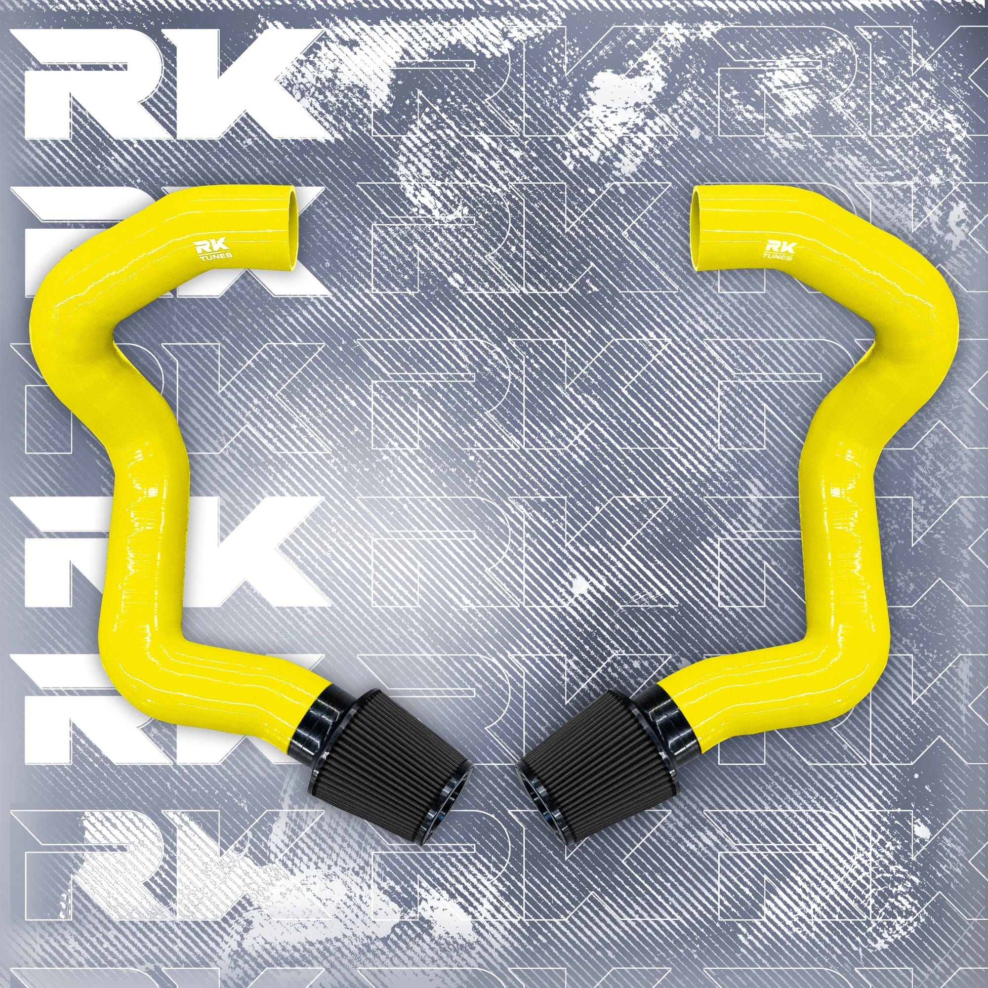 Kies-Motorsports Kies Motorsports BMW F90 M5 M8 / G30 2020+ M550i Front Mount Intakes Yellow / Black Air Filter / M5/M8