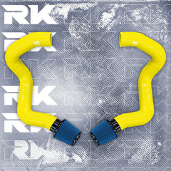 Kies-Motorsports Kies Motorsports BMW F90 M5 M8 / G30 2020+ M550i Front Mount Intakes Yellow / Blue Air Filter / M5/M8