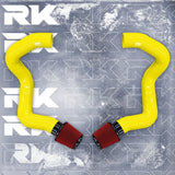 Kies-Motorsports Kies Motorsports BMW F90 M5 M8 / G30 2020+ M550i Front Mount Intakes Yellow / Red Air Filter / M5/M8