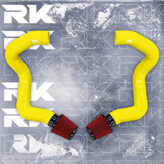 Kies-Motorsports Kies Motorsports BMW F90 M5 M8 / G30 2020+ M550i Front Mount Intakes Yellow / Red Air Filter / M5/M8