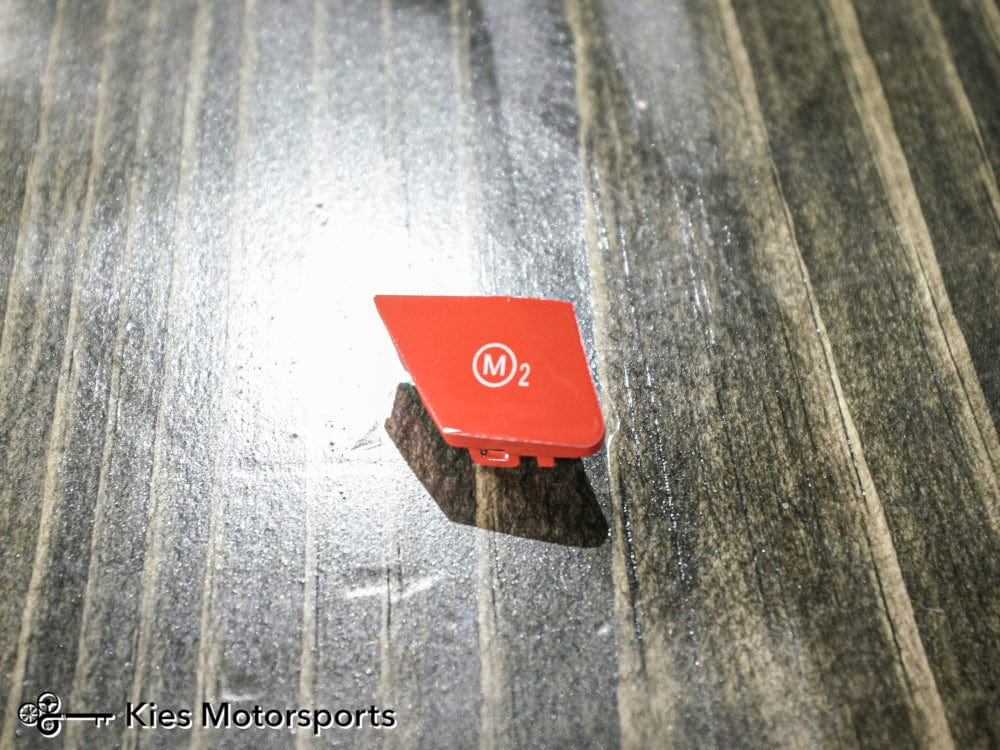 Kies Motorsports — packaging/product overview of BMW M1 M2 Individual Buttons - Blue and Red - F8X
