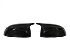 Kies Motorsports — BMW G01 G02 G05 G06 G07 dry carbon fiber mirror cover, full product view on white background, G01 G02 G05 G06 G07 fitment
