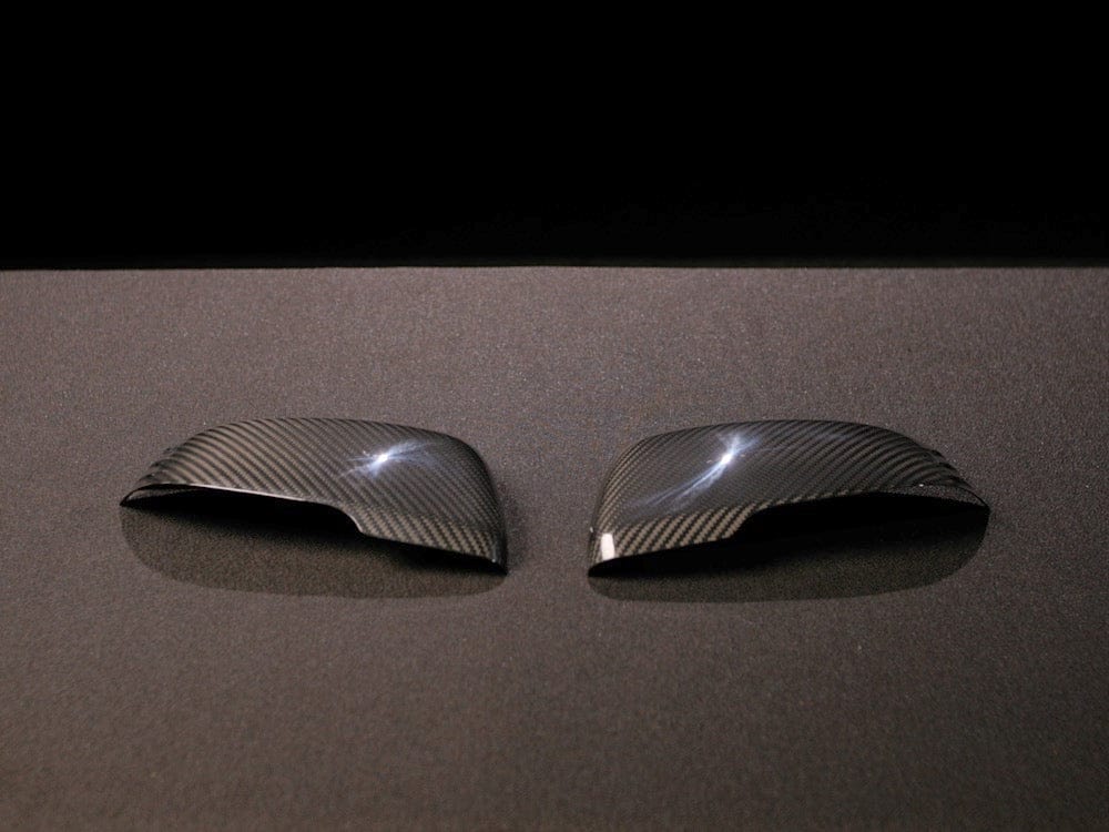 Kies Motorsports — side profile of Kies Supra Dry Carbon Fiber Veneer Mirror Covers
