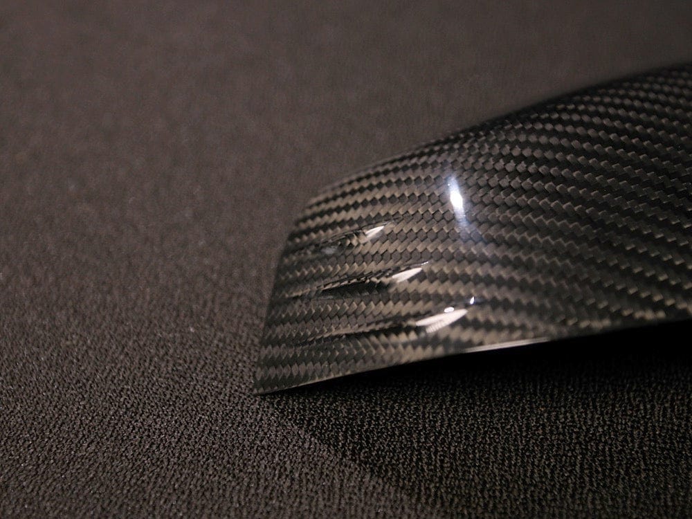 Kies Motorsports — installed on-vehicle shot of Kies Supra Dry Carbon Fiber Veneer Mirror Covers
