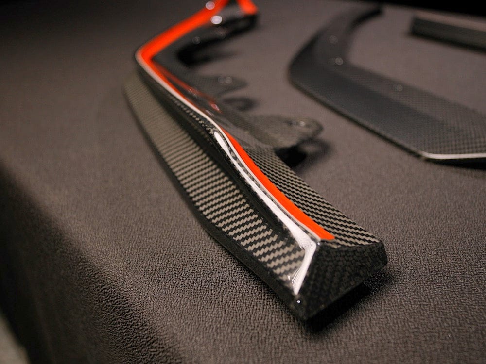 Kies Motorsports — front angle view of Kies G20 M340i 3/5 Piece Pre-LCI Carbon Fiber Front Lip Main image