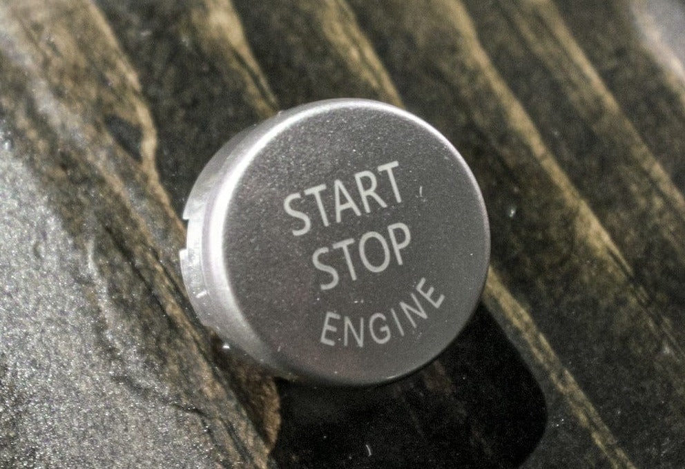 Kies Motorsports — alternate angle of Colored Start Stop Buttons for BMW E & F Chassis Vehicle (Various Colors) - BMW E / F Series