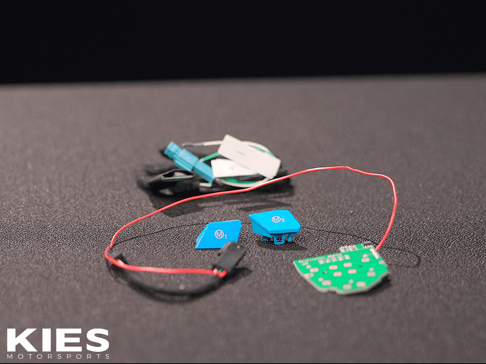 Kies Motorsports — installed on-vehicle shot of BMW F Series (M Sport) Steering Wheel M Button Retrofit Kit