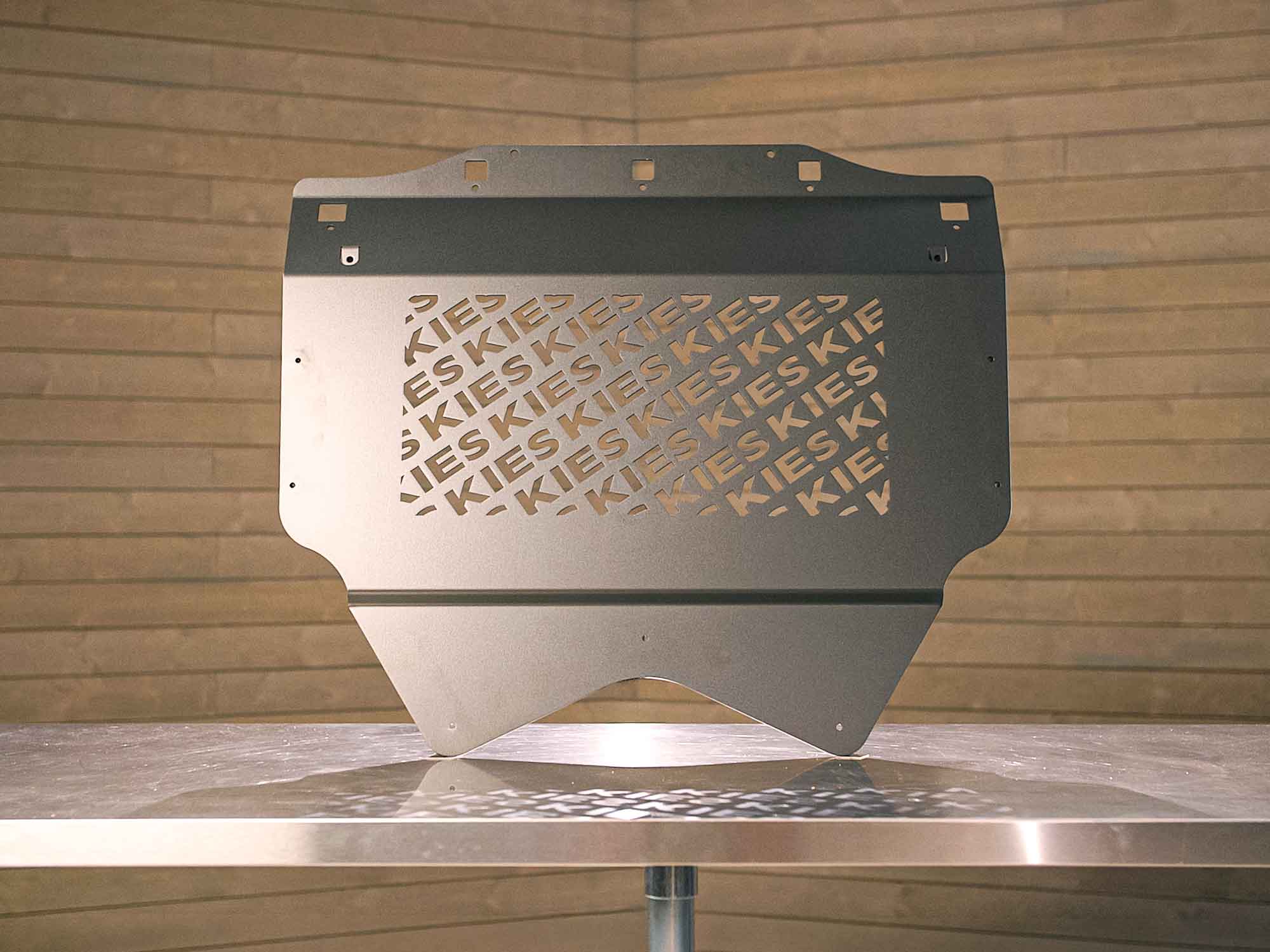 Kies Motorsports — close-up detail of G90/G99 M5 OEM Style Aluminum Skid Plate