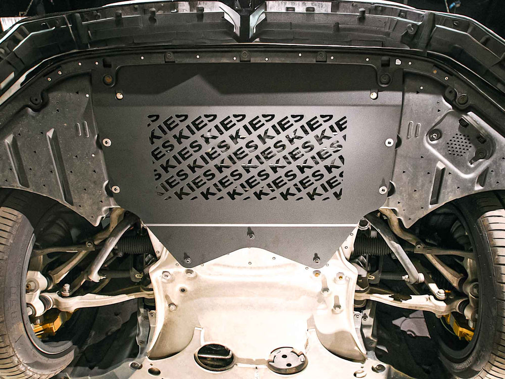 Kies Motorsports — packaging/product overview of G90/G99 M5 OEM Style Aluminum Skid Plate