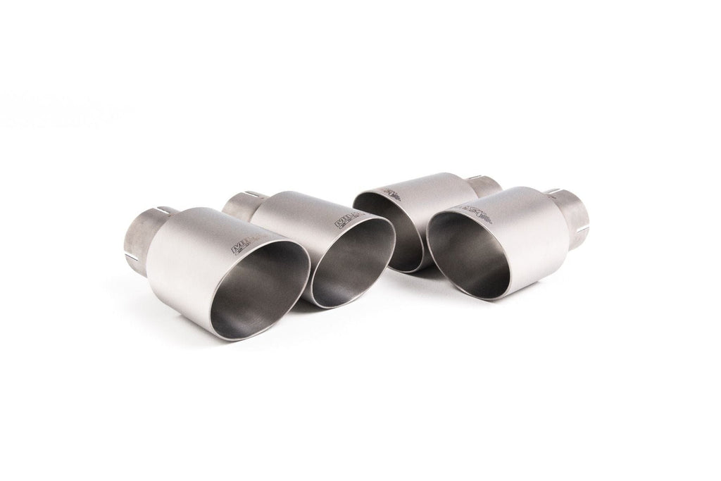 Kies-Motorsports Kies Motorsports GPF / OPF BACK ROAD EXHAUST SYSTEM WITH POLISHED GT-90 TRIMS Brushed Titanium