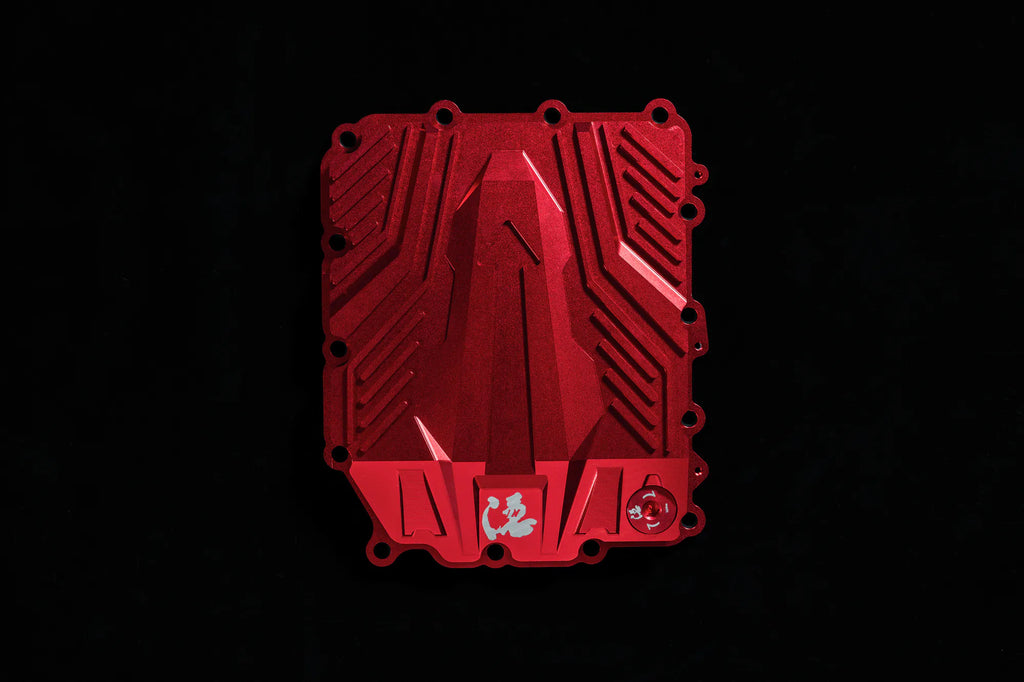 Kies Motorsports — front angle view of IN DCT 7 Speed ‍Aluminum Transmission Oil Pan (E9X, E89, F06, F10, F12, F13, F8X)