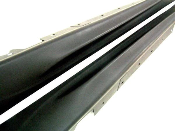 Kies Motorsports — installed on-vehicle shot of Kies Motorsports 2006-2011 BMW E90 "M3 Style" Side Skirts