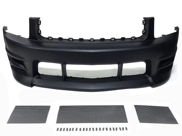 Kies-Motorsports Kies Motorsports Kier Motorsports 2000-2009 Ford Mustang V6 Boy Racer Style Front Bumper W/ Lower Mesh Grilles Only