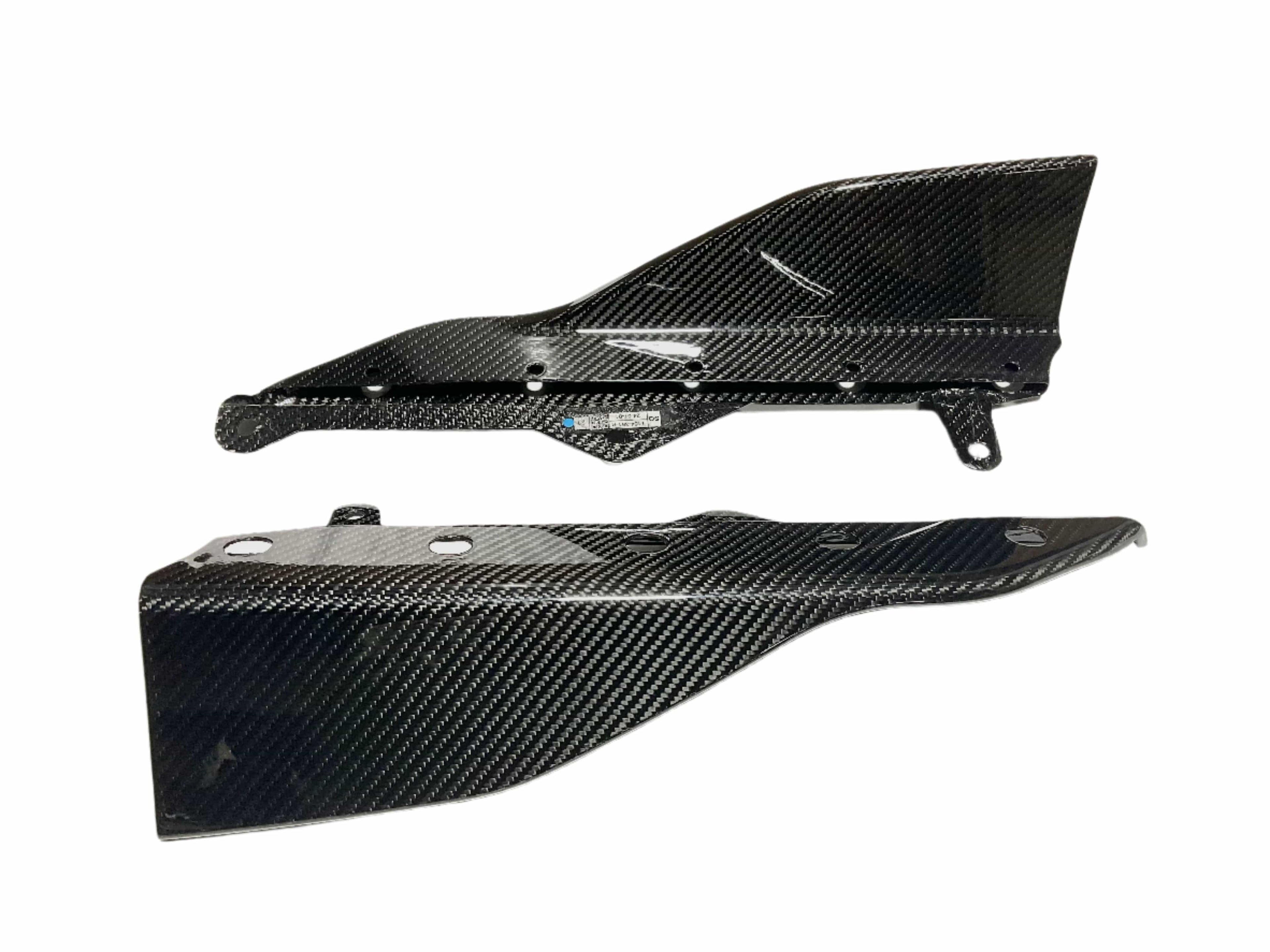 Kies Motorsports — installed on-vehicle shot of Kies BMW G42 M240i Dry Carbon Fiber Modern Performance Side Skirts
