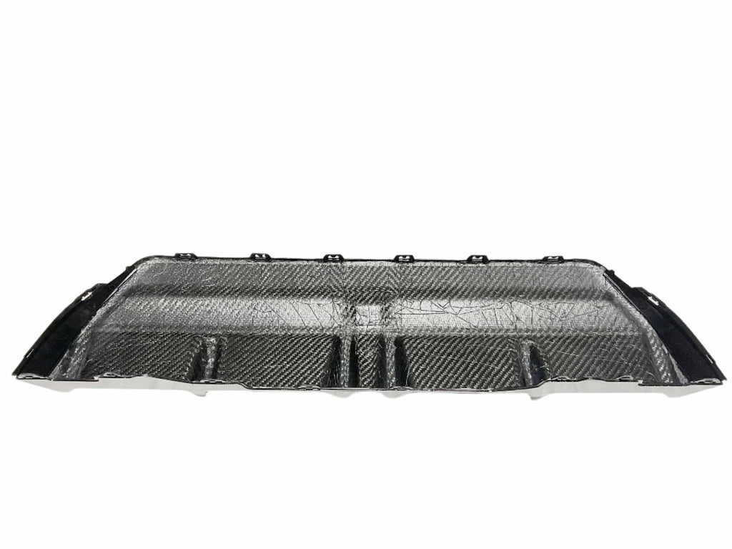 Kies Motorsports — installed on-vehicle shot of Kies BMW G42 M240i Dry Carbon Fiber Modern Performance Style Rear Diffuser
