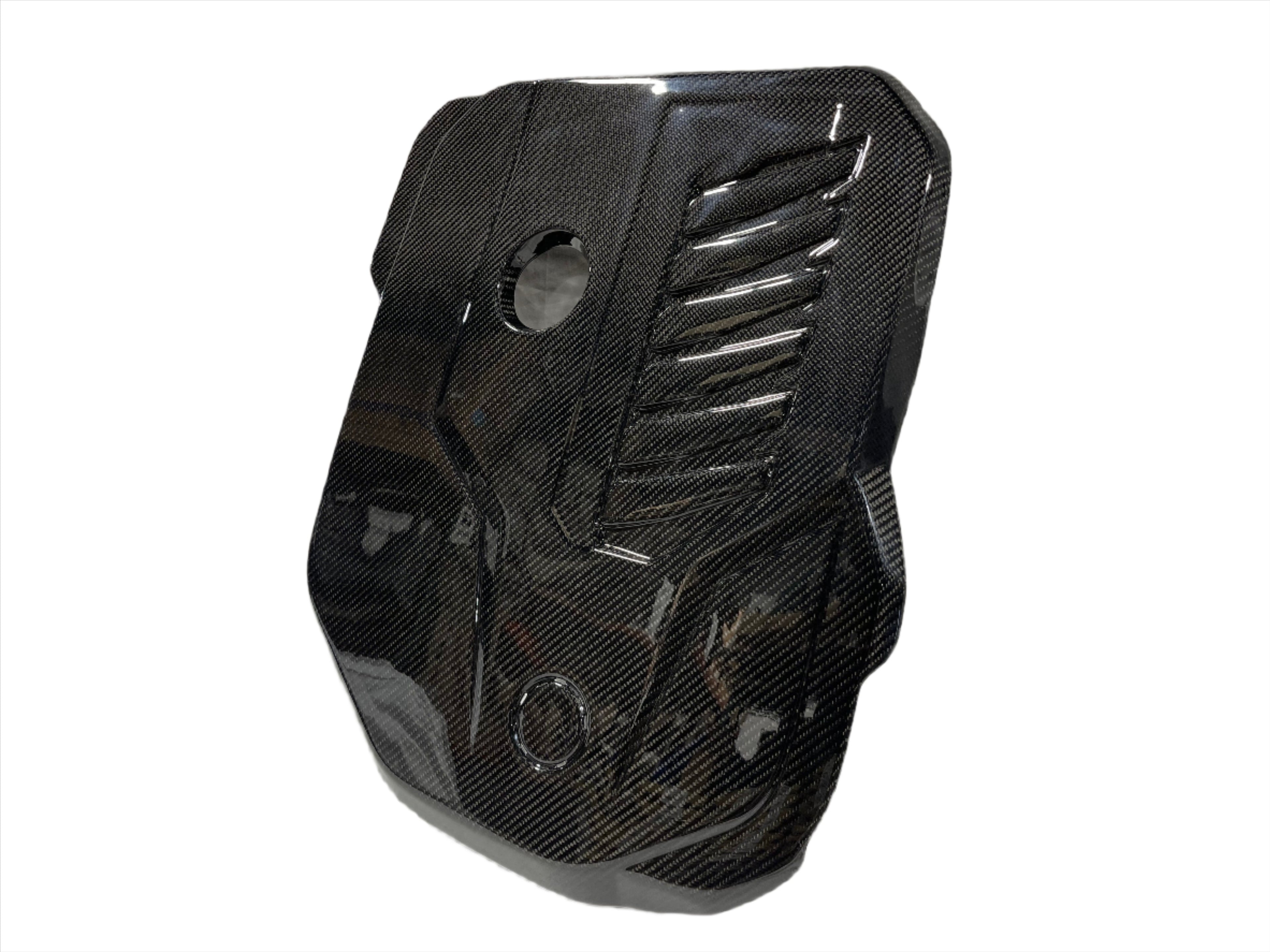 Kies Motorsports — rear angle view of Kies Carbon B58 Dry Carbon Fiber Engine Cover