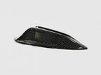 Kies Motorsports — Kies Carbon shark fin overlay close-up showing 1x1 carbon weave pattern and gloss clear coat