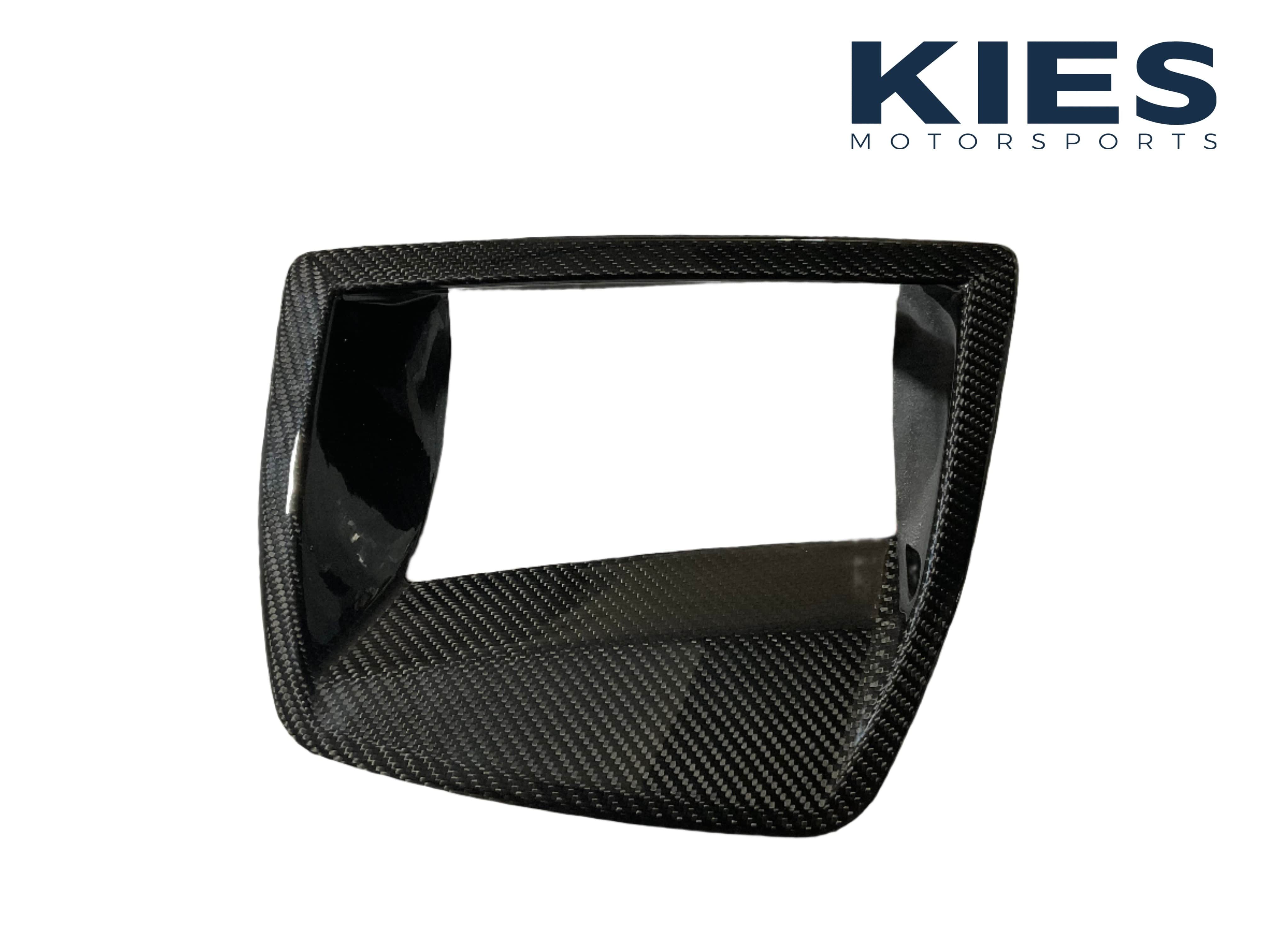 Kies Motorsports — front angle view of Kies Carbon - BMW G80/81/82/83 Pre-LCI Dry Carbon Fiber HUD Cover Main image