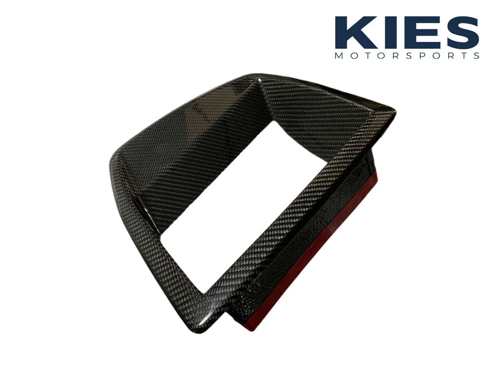 Kies Motorsports — rear angle view of Kies Carbon - BMW G80/81/82/83 Pre-LCI Dry Carbon Fiber HUD Cover