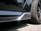 Kies Motorsports — front angle view of Kies Carbon F95 X5M Dry Carbon Fiber Side Skirt