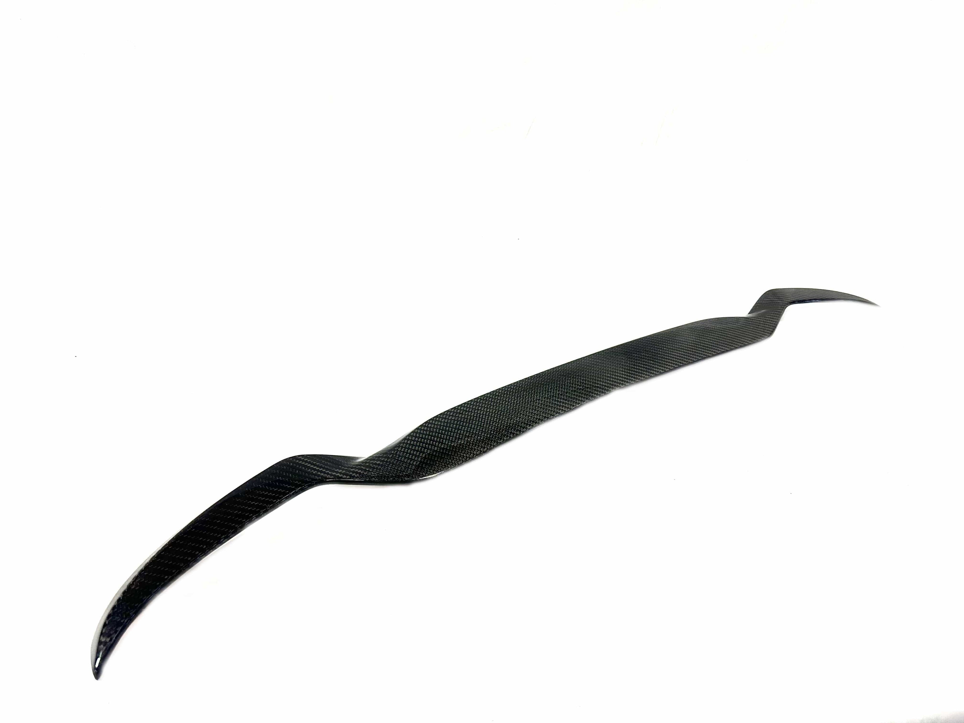Kies Motorsports — front angle view of Kies Carbon F97 X3M Carbon Fiber S-Style Roof Spoiler