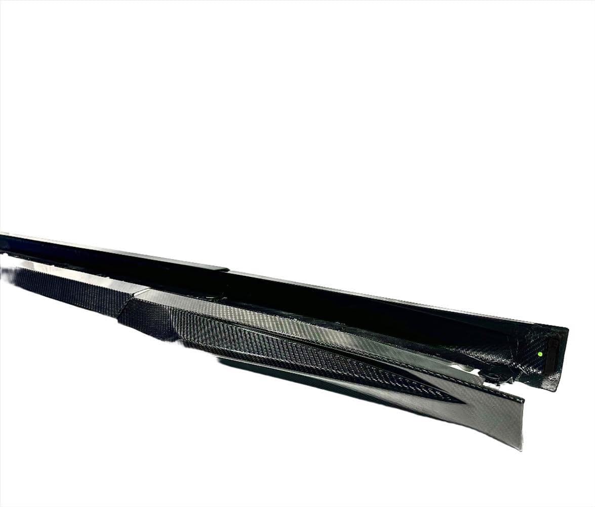 Kies Carbon F97 X3M Dry Carbon Fiber S-Style Side Skirt Extensions Secondary image