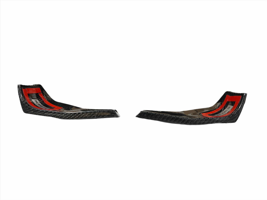 Kies Motorsports — Kies Carbon X3 splitters in packaging as 2-piece set with installation hardware