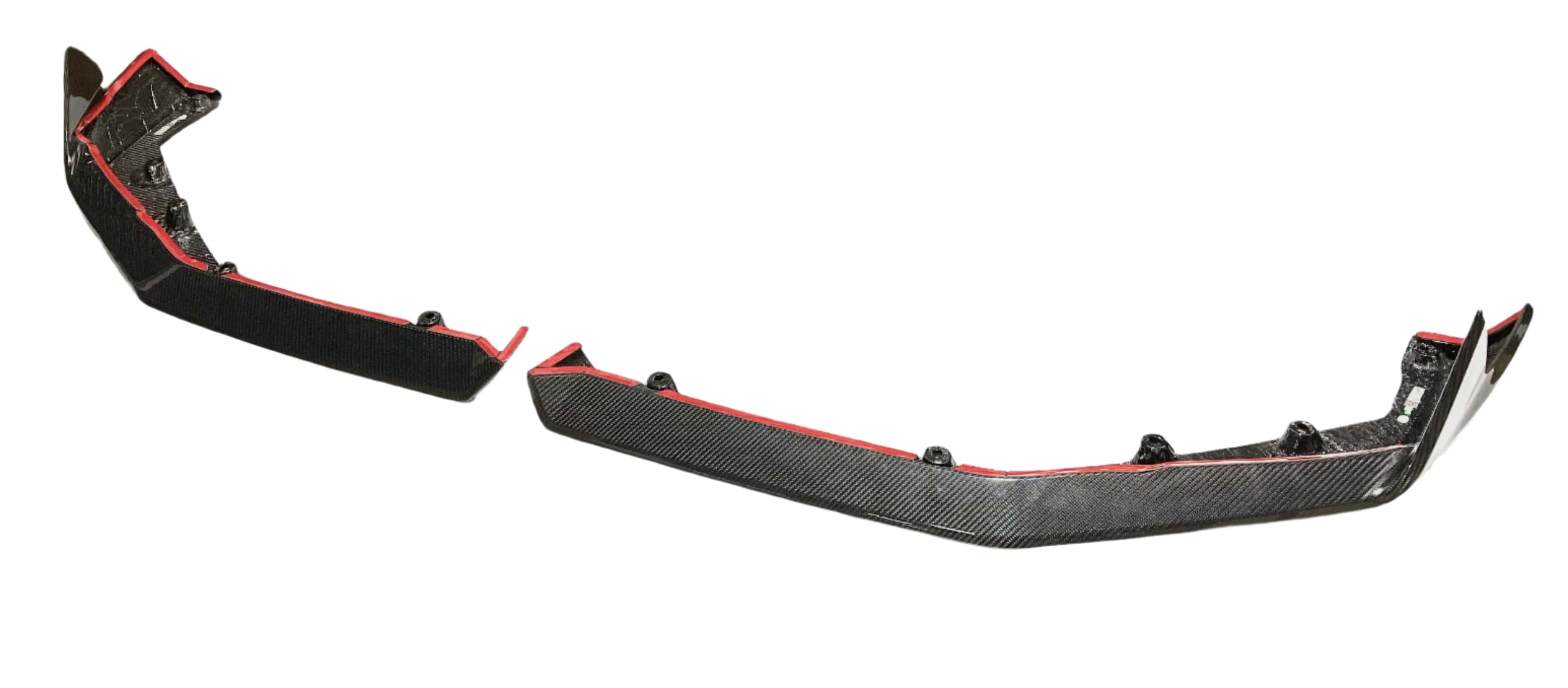 Kies Motorsports — rear angle view of Kies Carbon Fiber G90 M5 2-Piece Front Lip