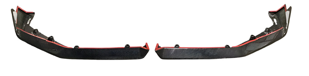 Kies Motorsports — front angle view of Kies Carbon Fiber G90 M5 2-Piece Front Lip
