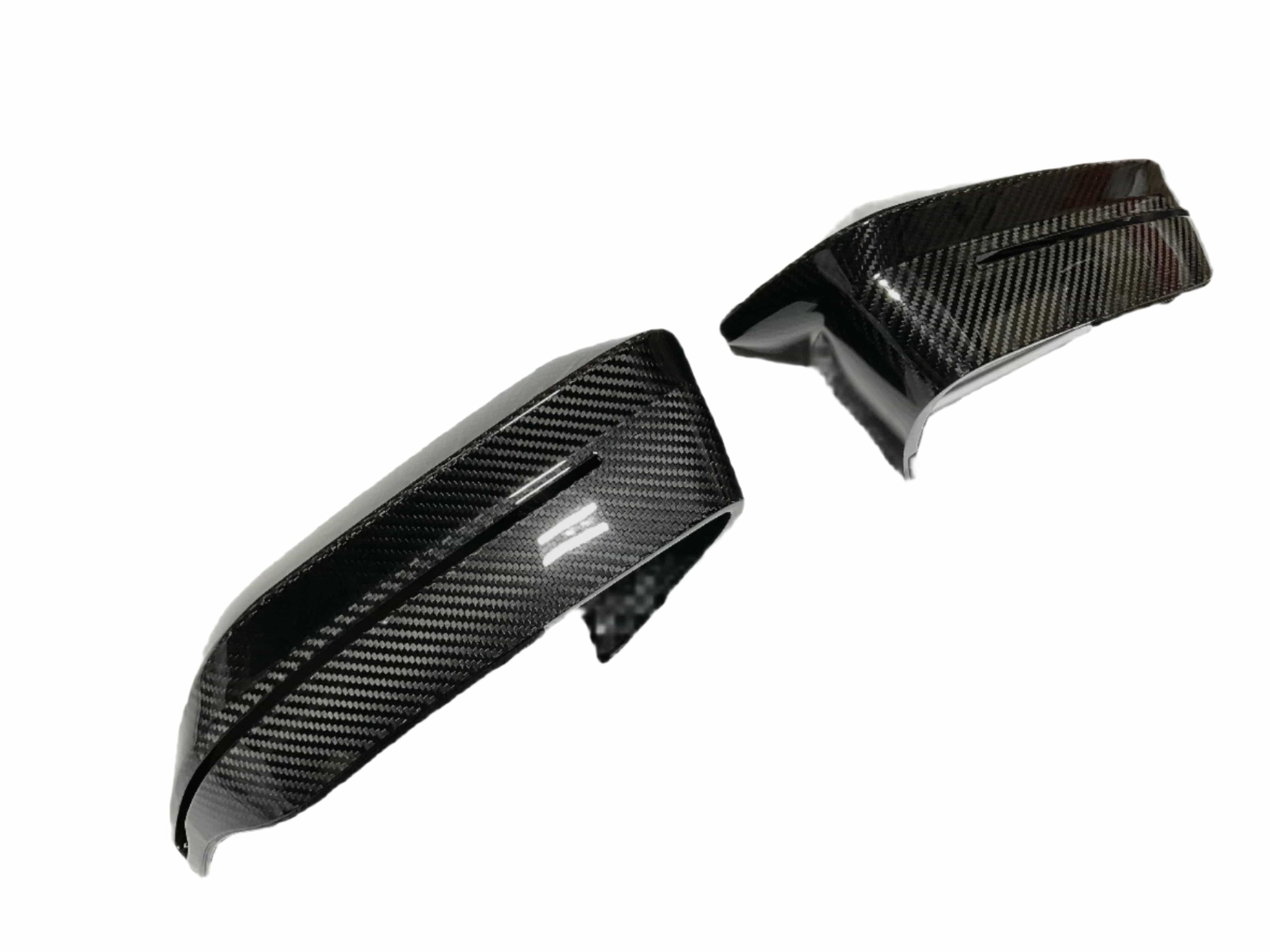 Kies Motorsports — rear angle view of Kies Carbon Fiber M-Style Mirror Caps for BMW G90 M5