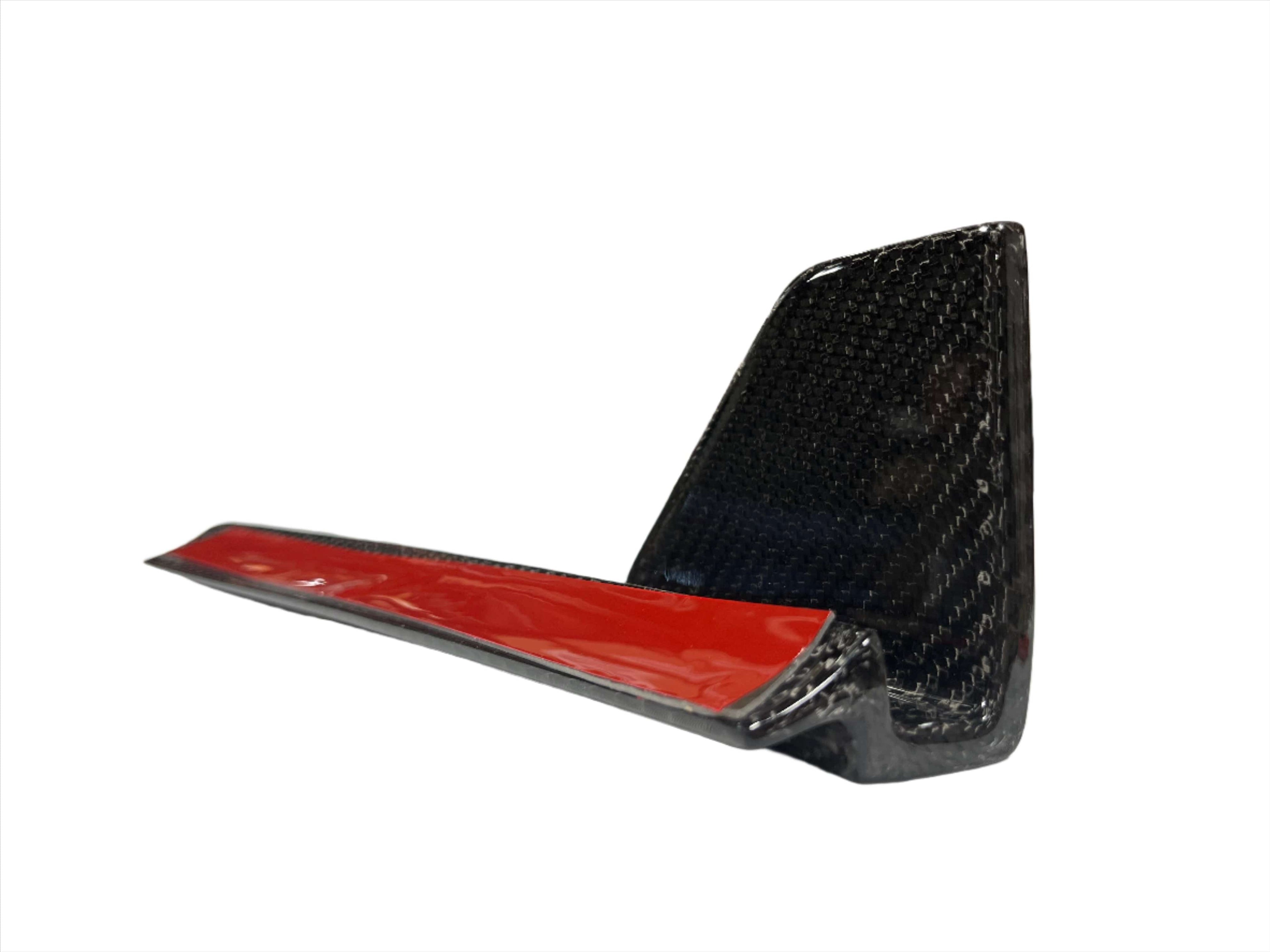 Kies Motorsports — Kies Carbon G01 X3 rear splitters in packaging with mounting hardware and instructions