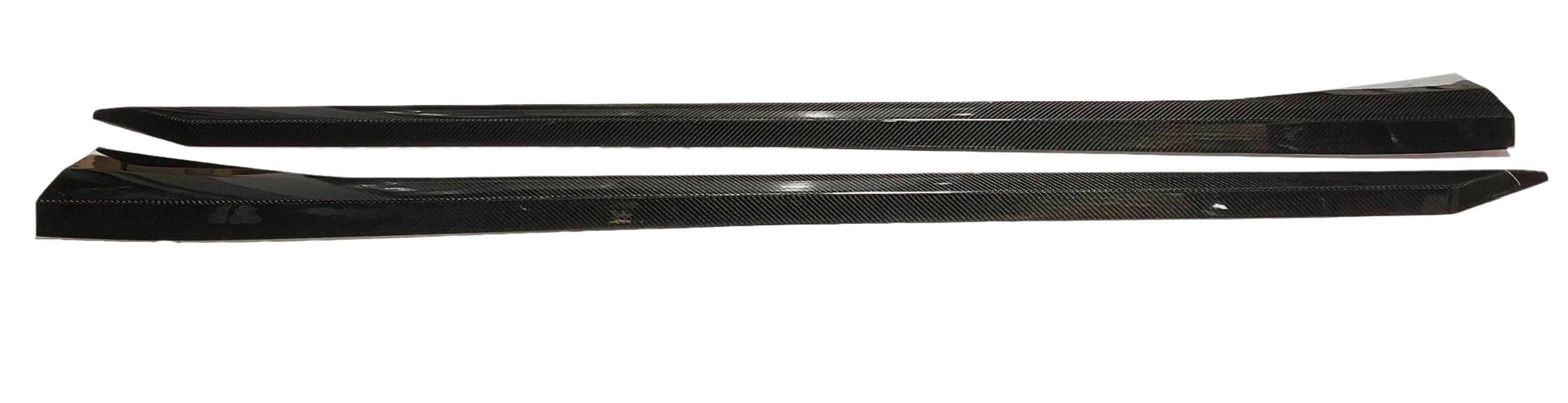 Kies Motorsports — close-up detail of Kies Carbon Fiber Side Skirt Extensions for BMW G90 M5